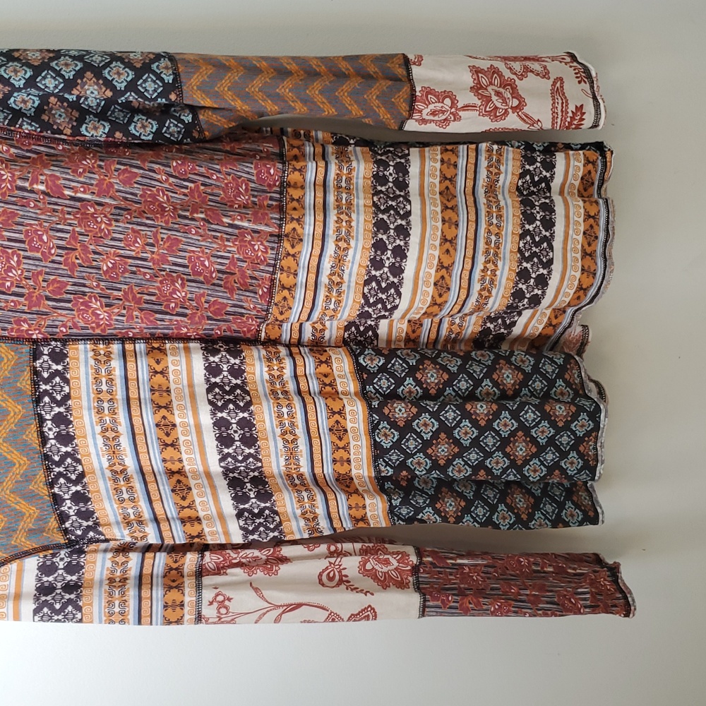 Sundance Patchwork Multi-Patterned Mock Turtlenec… - image 3